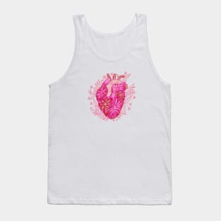 HEART WITH FLOWERS Tank Top